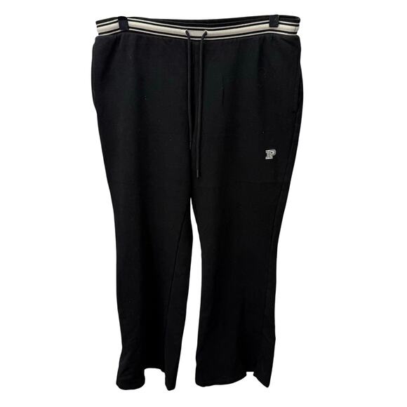 Pink Women’s Sweatpants sz L Wide Leg Drawstring #H154 - Picture 4 of 7